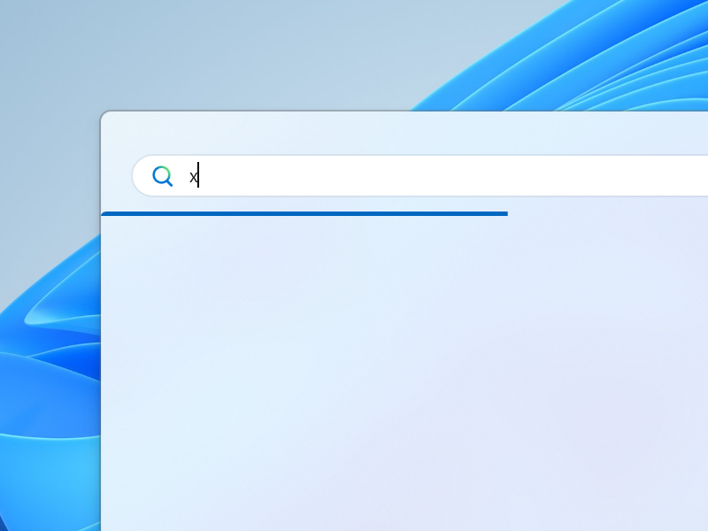 「Windows Search」で検索してもずっとローディングインジケーターが表示されるのみ