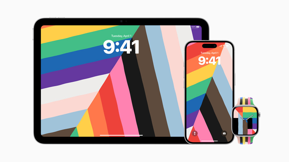 新しいプライドハーモニーの壁紙がロック画面に追加