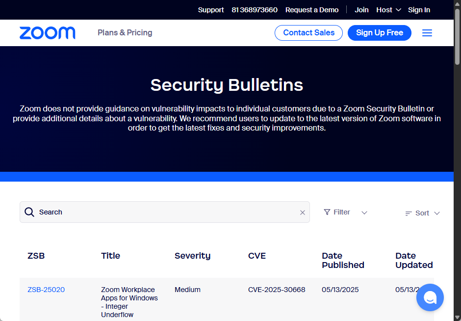 「Zoom Workplace」に複数の脆弱性
