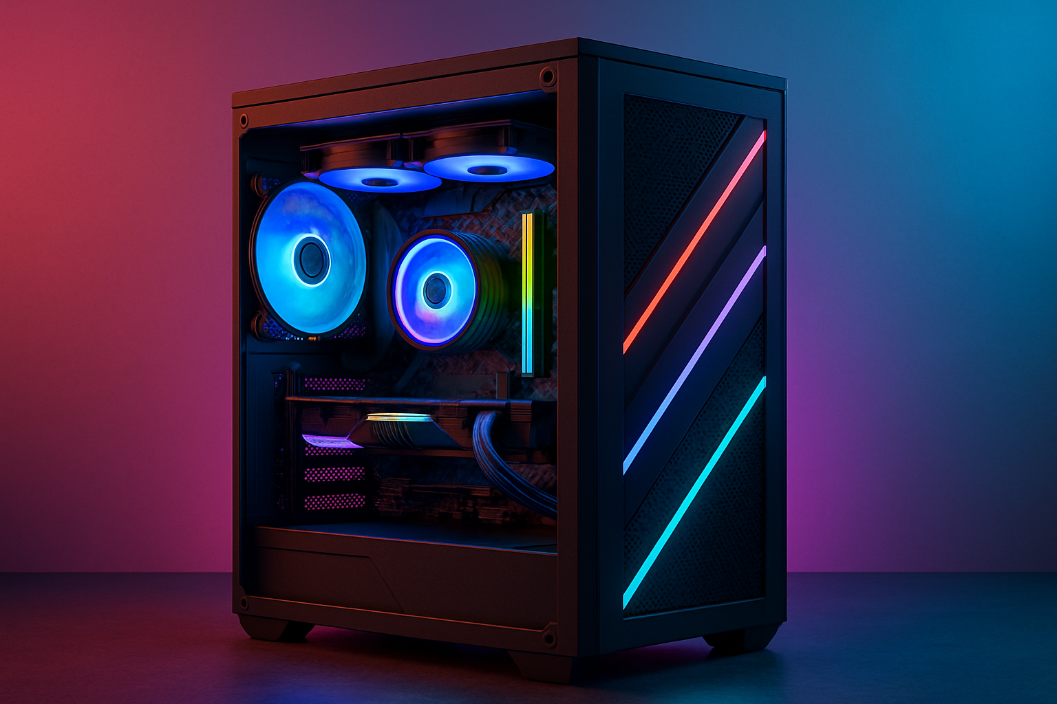 ゲーミングPCは光る