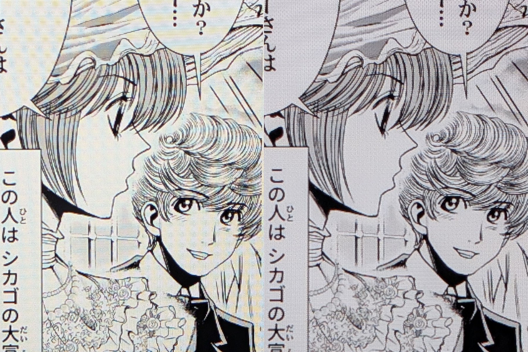 画質の比較。左が「Fire HD 10」、右が「Fire Max 11」。ほぼ同等で気にならないレベルだ