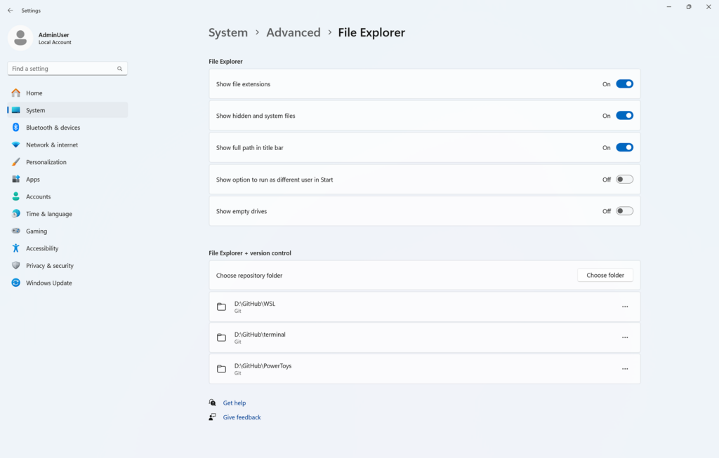 アプリ開発者がWindowsエクスペリエンスを手軽に制御し、パーソナライズするのに役立つ新機能「Windows 高度な設定」