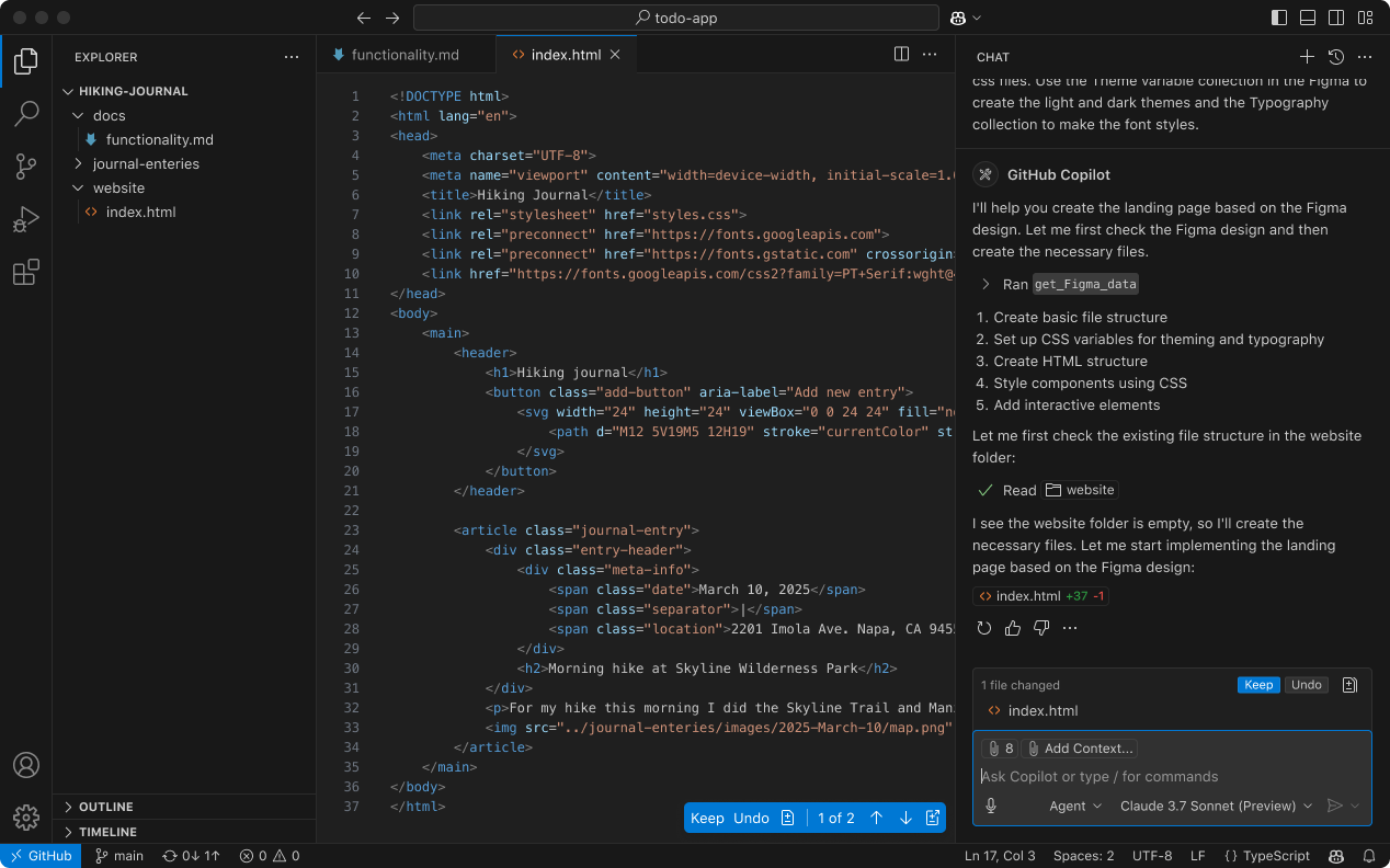 「Visual Studio Code」向け「GitHub Copilot Chat」拡張機能
