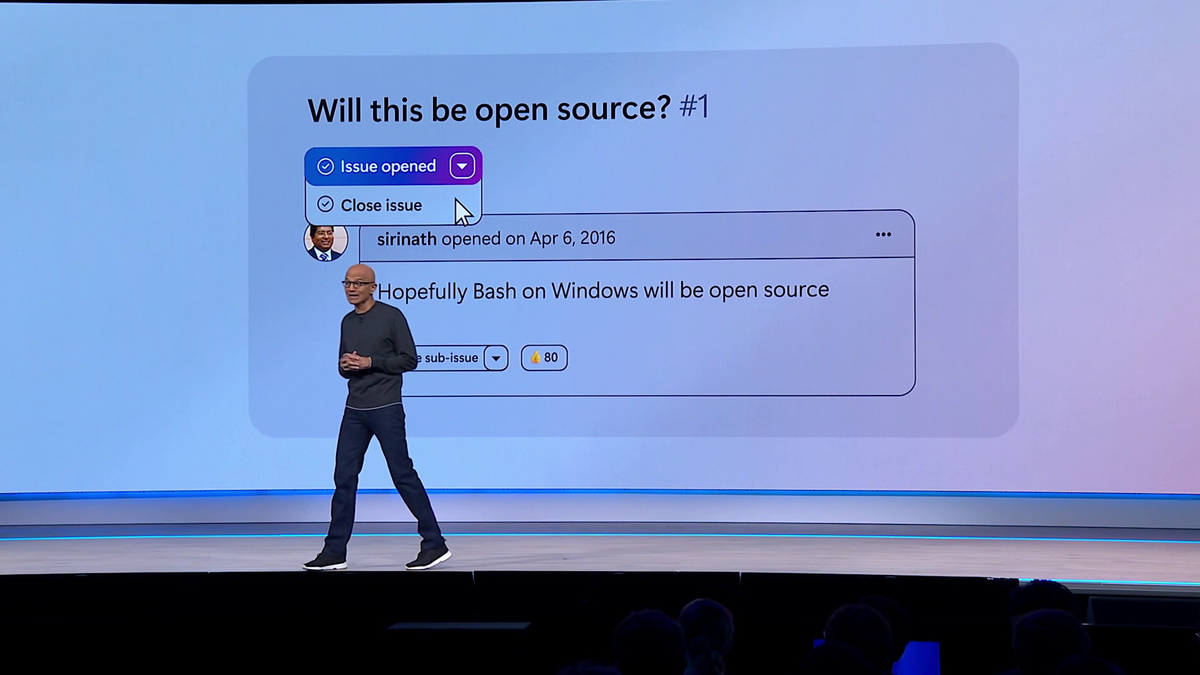 Issue第1号『Bash on Windowsがオープンソースになることに期待』をクローズ
