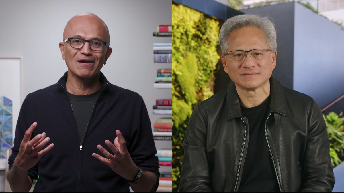 NVIDIAのJensen Huang氏とNadella氏の対談