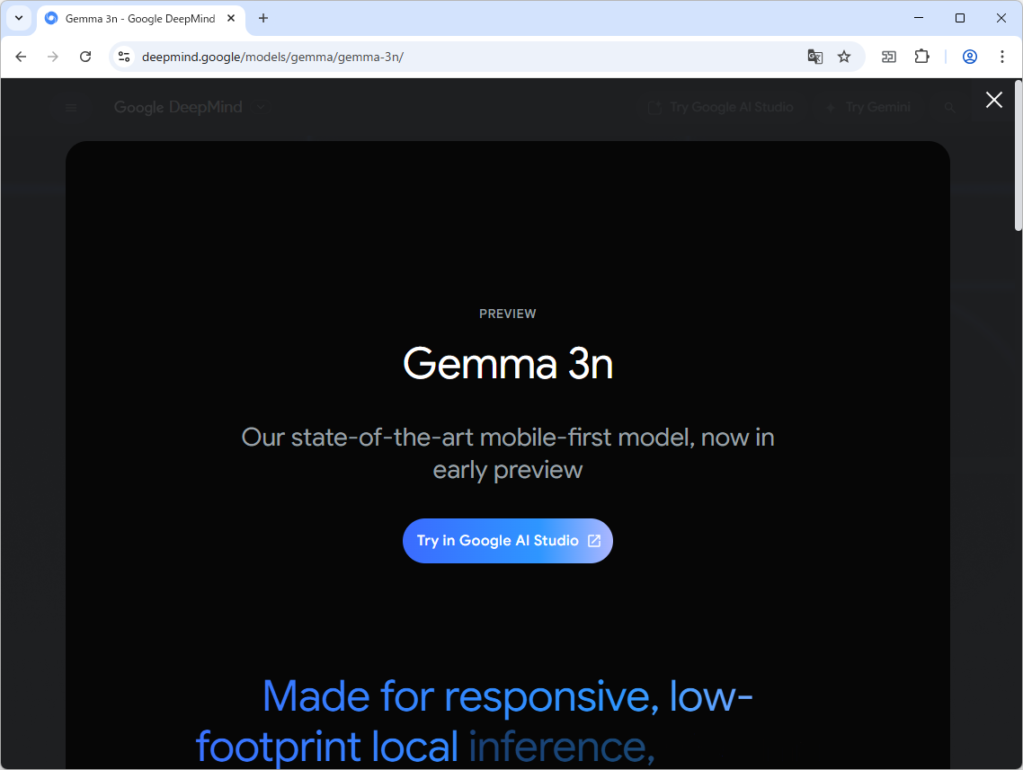 Google、「Gemma 3n」を発表