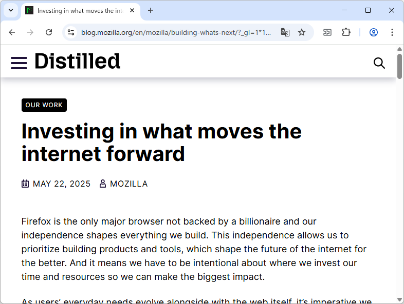 同社のアナウンス