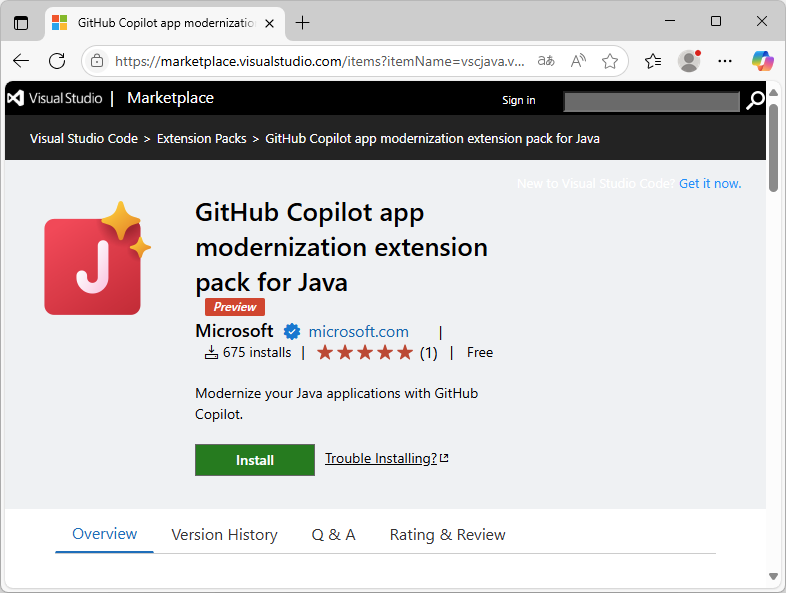 Microsoft、「GitHub Copilot app modernization for Java」をパブリックプレビュー