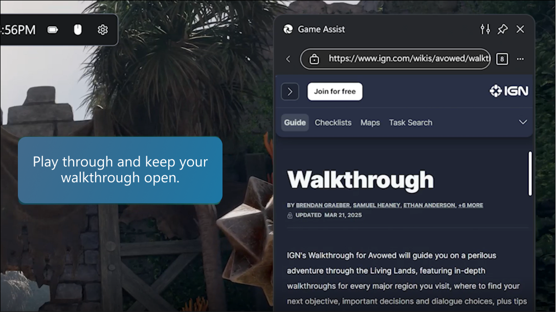 「Microsoft Edge Game Assist」が正式版に