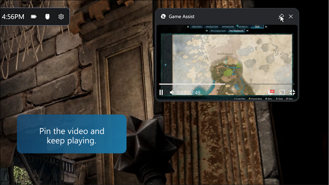 動画を視聴しながらのゲームも可能だ