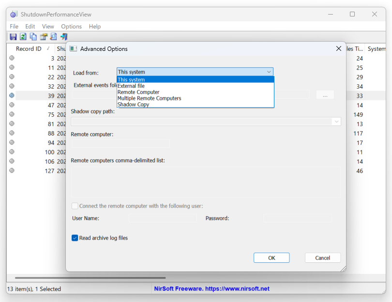 データソースをローカルデバイス以外にすることも可能