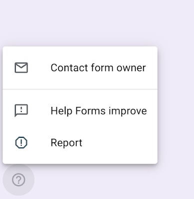 「Google フォーム」において、フォーム回答者がフォームの所有者に連絡できるように