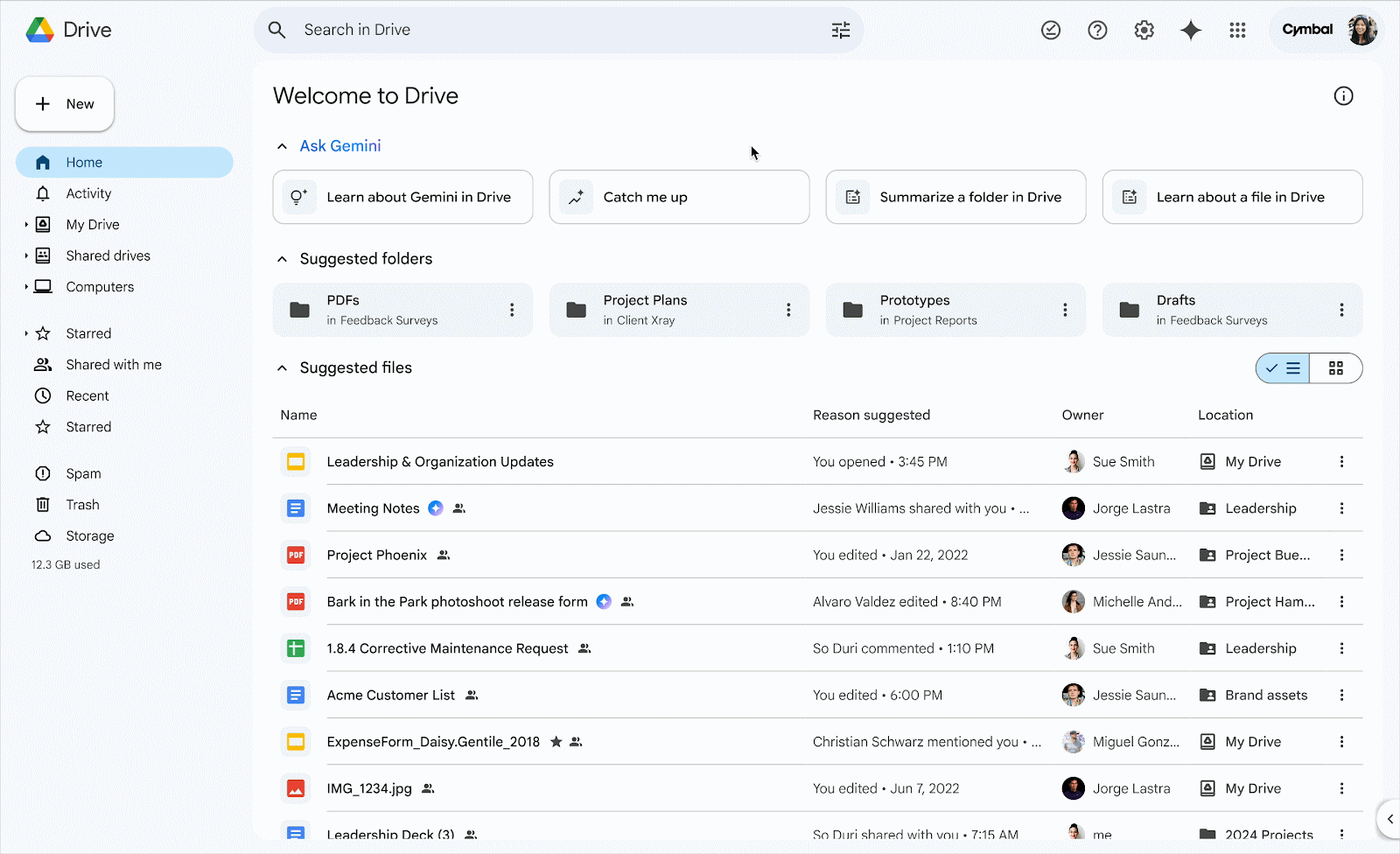 「Catch me up」機能