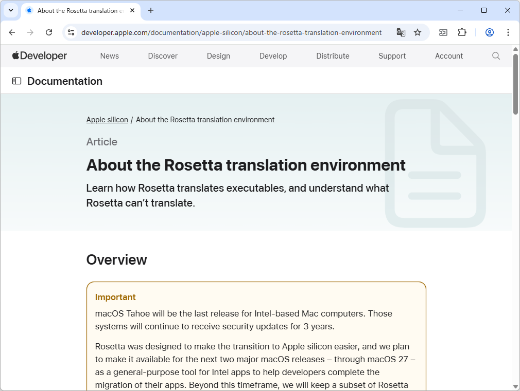 公式ドキュメントサイトにおけるアナウンス