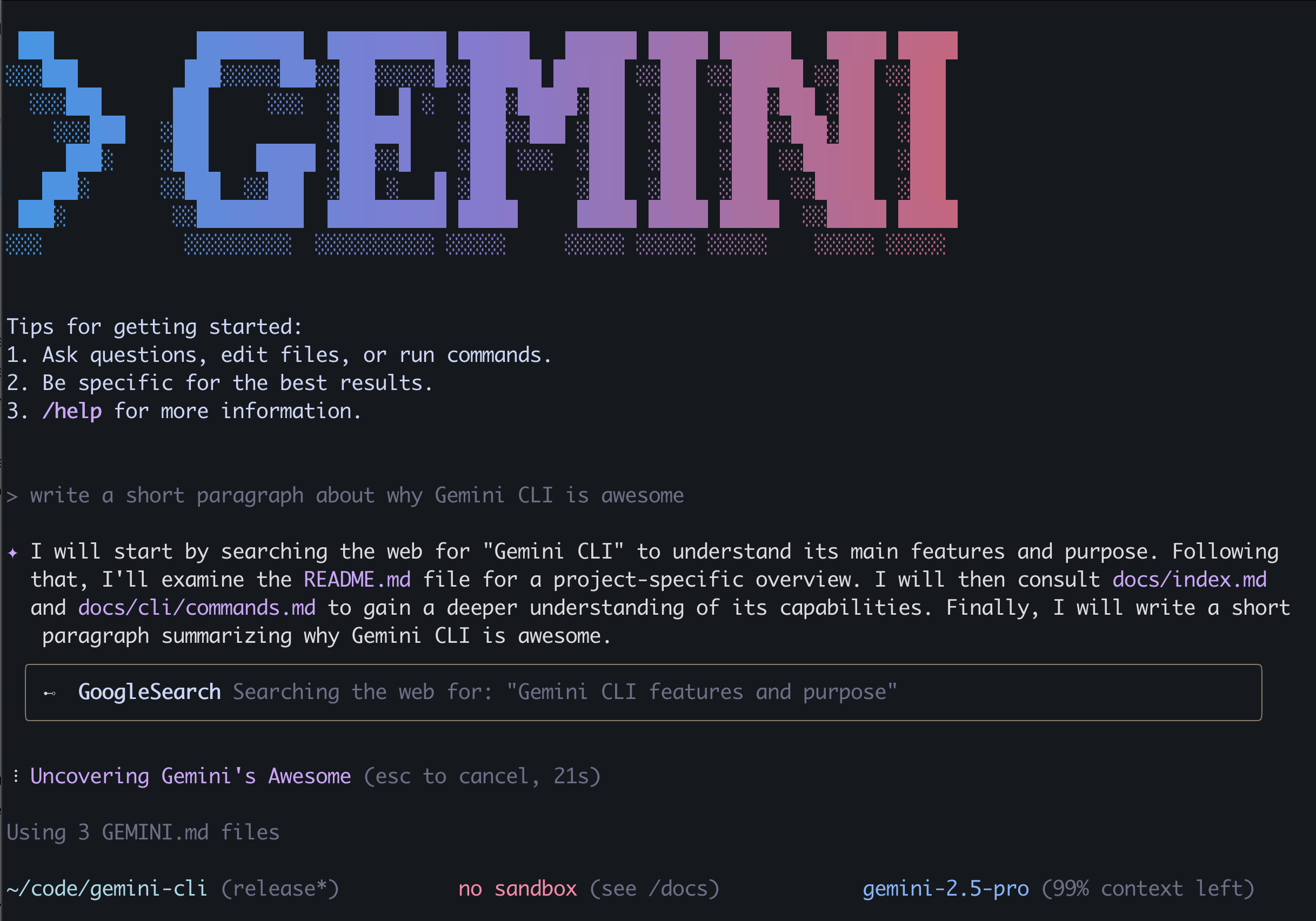 Google、オープンソースのAIエージェント「Gemini CLI」を発表