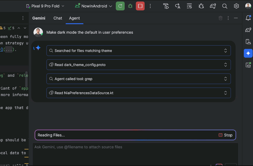 プレビュー版「Android Studio」にエージェントモード