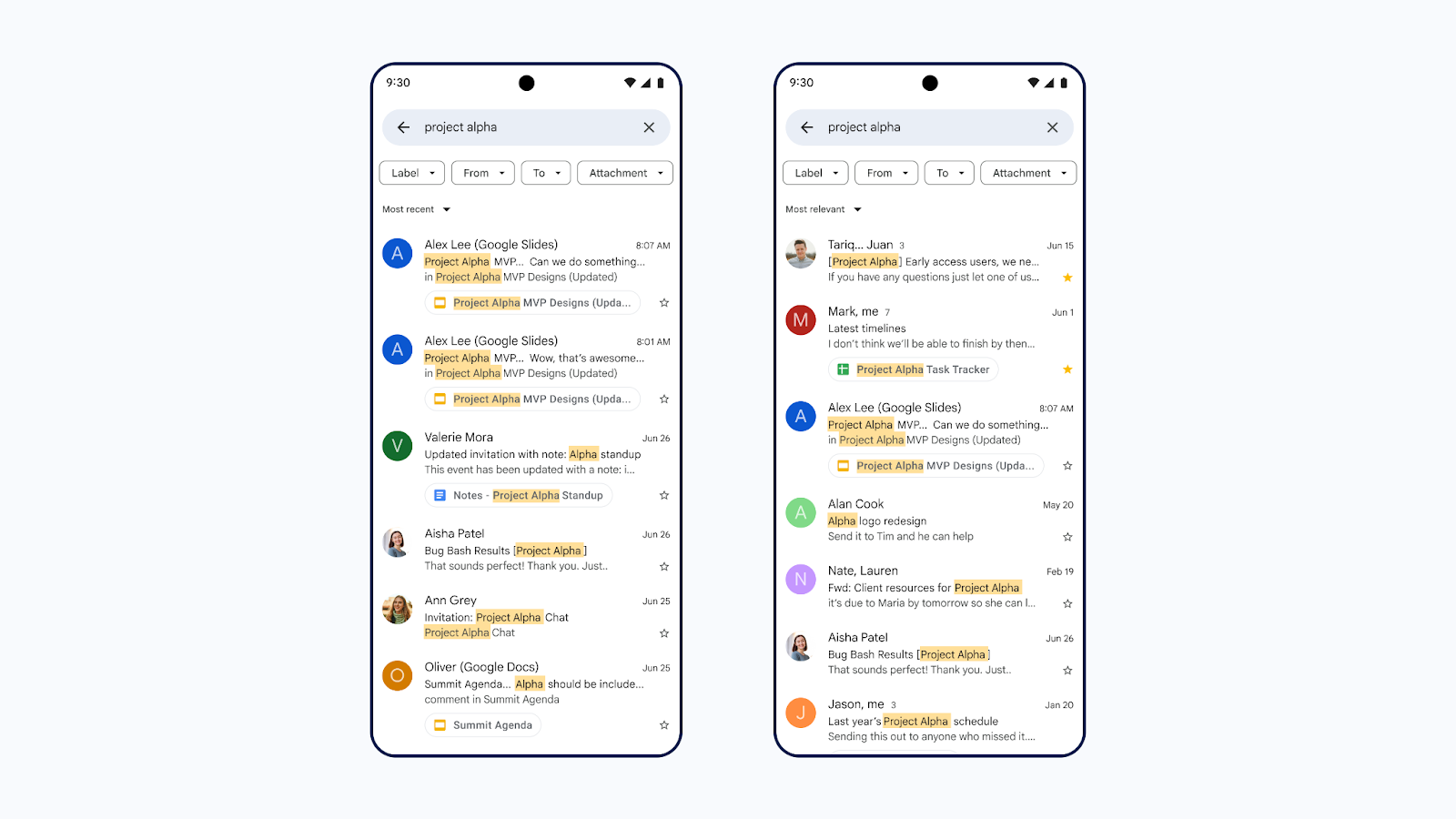 企業向け「Gmail」の検索で関連度による並べ替えが可能に