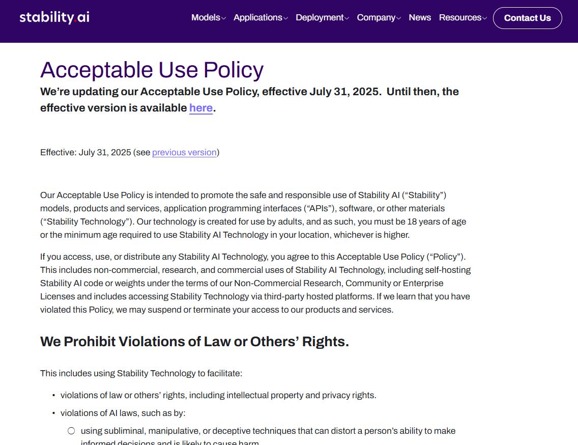 Stability AIが利用規約を改定、性的に露骨なコンテンツの生成が禁止に