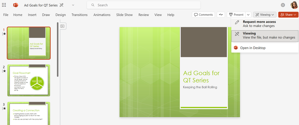 画面右上から追加のアクセスをリクエストを選択