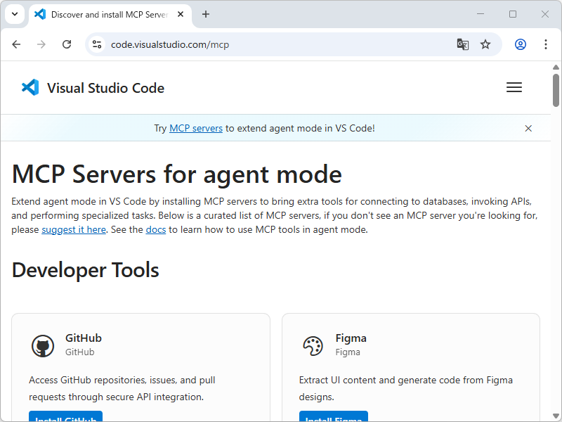 人気のMCPサーバーを集めたギャラリーサイト