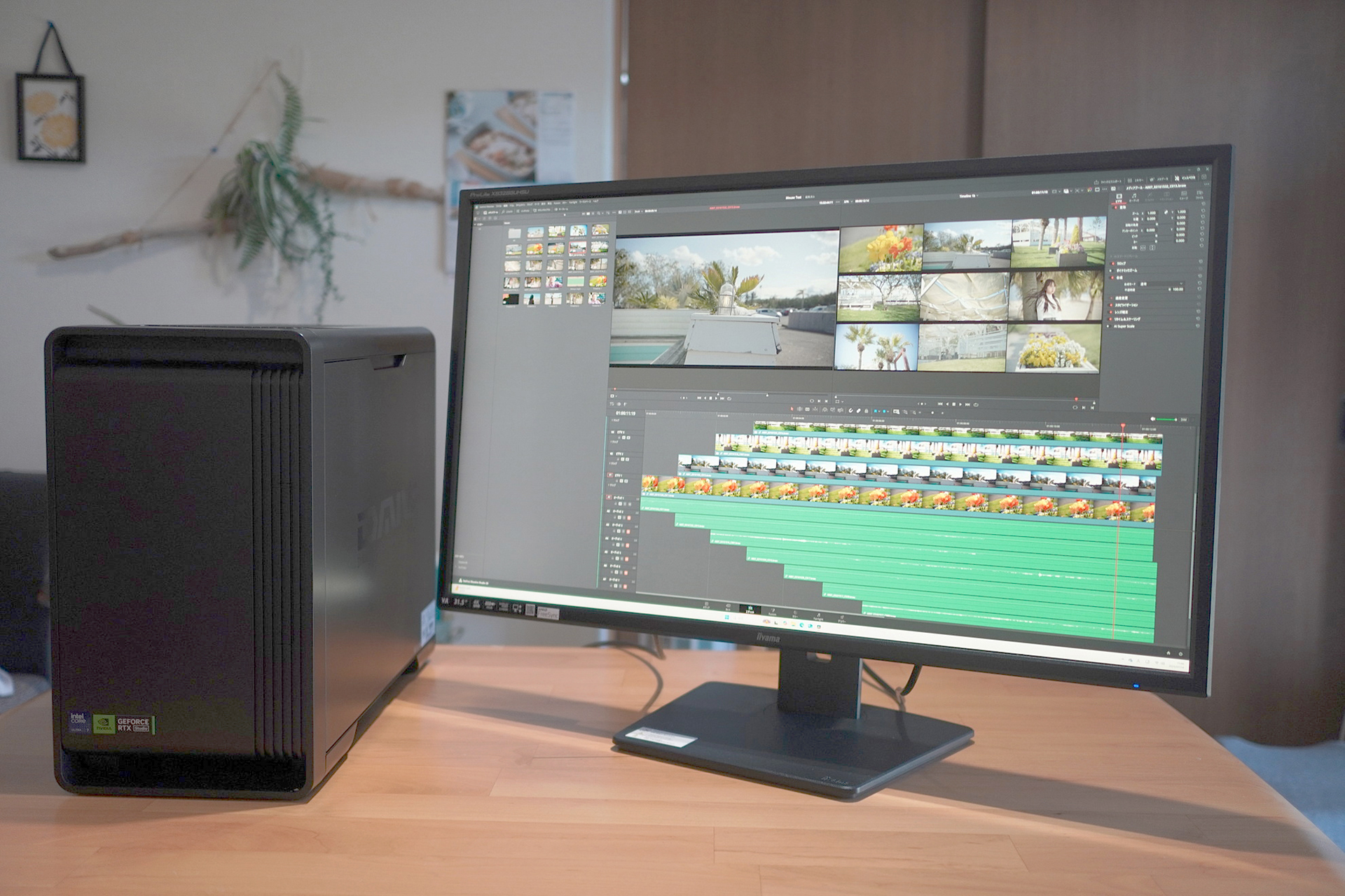 Blackmagic Designの人気ビデオ編集ツール「<a href="https://www.blackmagicdesign.com/jp/products/davinciresolve">DaVinci Resolve</a>」。無料で使えることもあり、最近は、普通のビジネスマンでもちょっとした動画編集で使っていることも多い。なお、今回はより幅広い検証のため、上位版「<a href="https://www.blackmagicdesign.com/jp/products/davinciresolve/studio">DaVinci Resolve Studio</a>」を利用している。