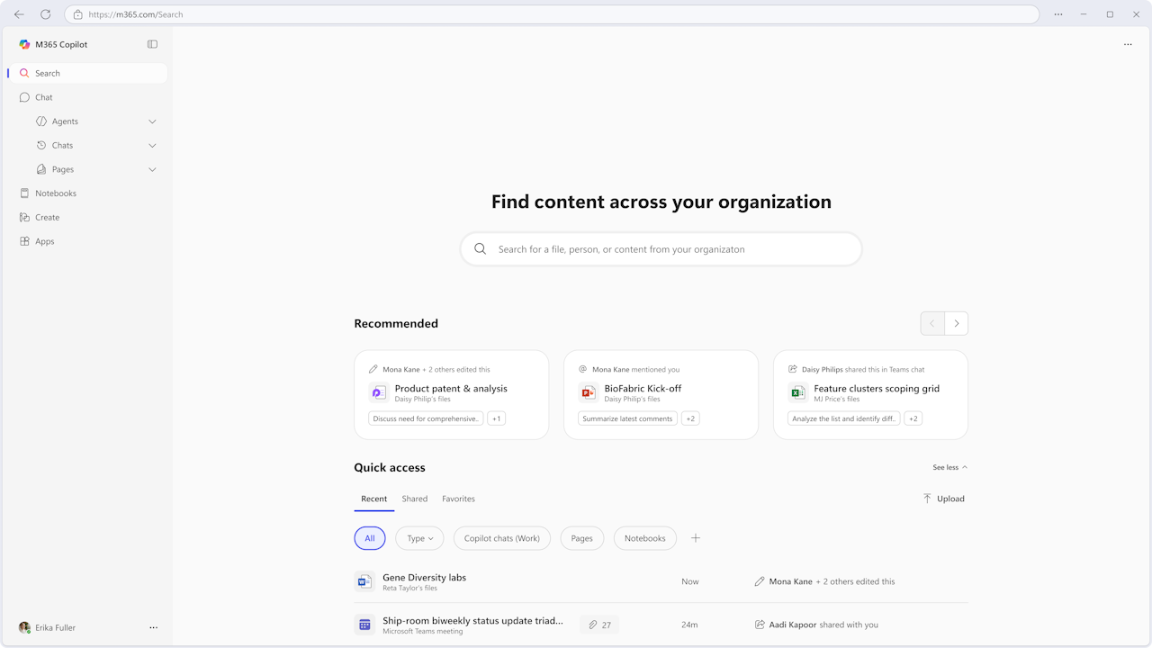 Microsoft、「Microsoft 365 Copilot Search」の一般提供を開始