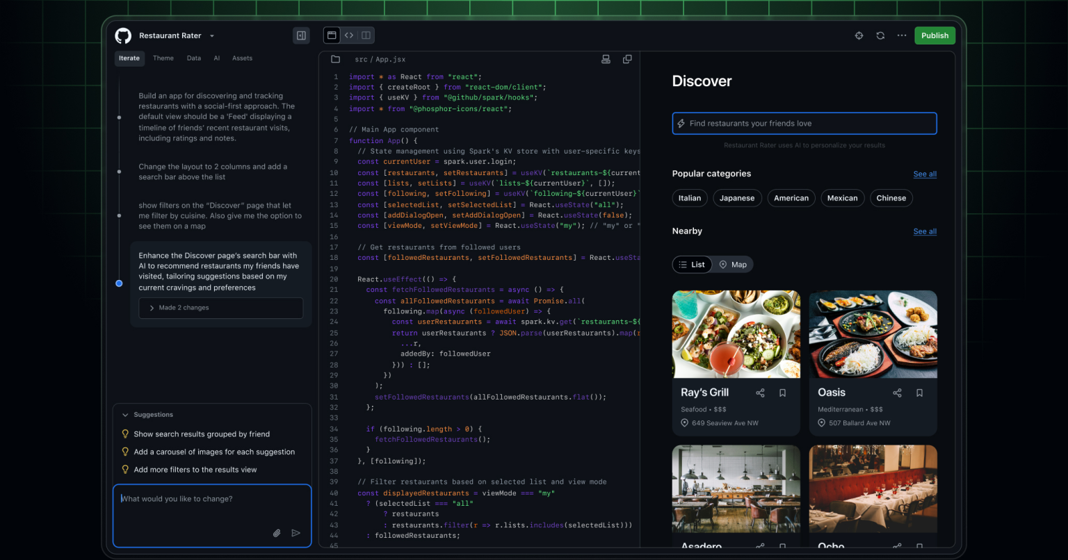 GitHub、「GitHub Spark」を発表。まずは「Copilot Pro+」ユーザー向けにパブリックプレビューとして提供