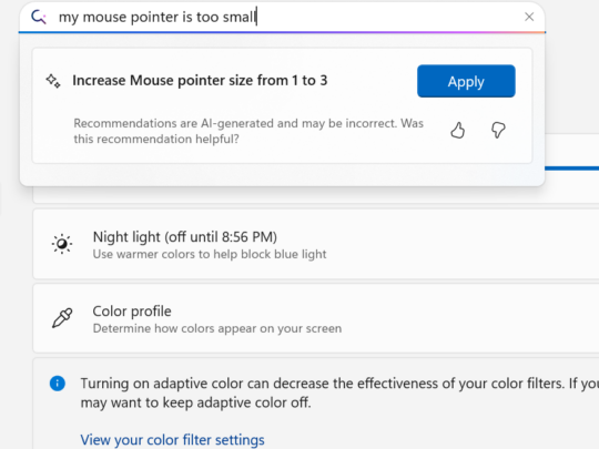 ユーザーの望むカスタマイズオプションを探し出し、ワンクリックで適用できるアクションを提案