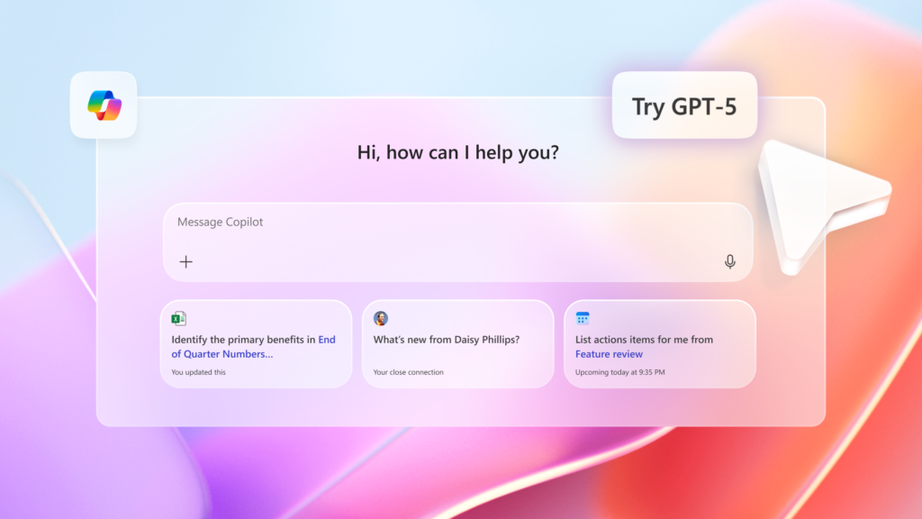「Microsoft 365 Copilot」、「Microsoft Copilot Studio」、「Microsoft Copilot」、「GitHub Copilot」、「Azure AI Foundry」で「GPT-5」に対応済み