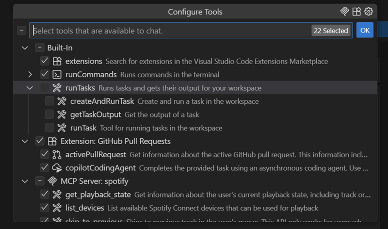 クイックツリーを採用したMCPツールピッカー