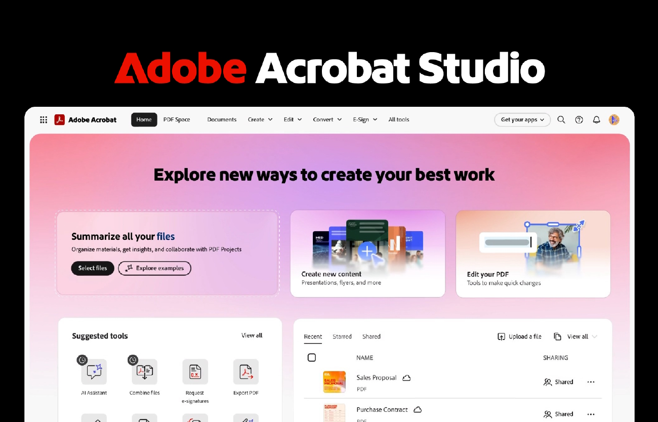 Adobeの新製品「Acrobat Studio」が発表