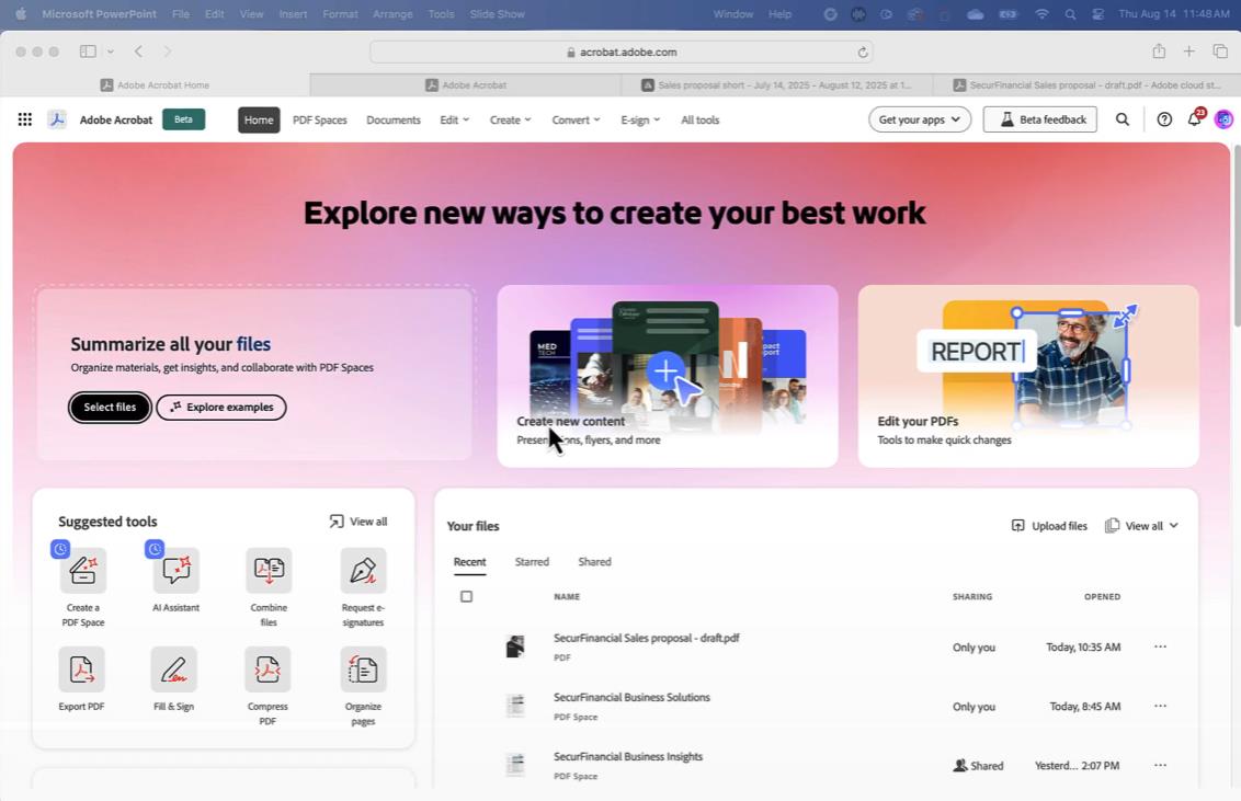「Acrobat」のホームページがリニューアル。すべてのアクションへアクセス可能に