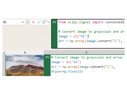 「Python in Excel」が画像入力に対応