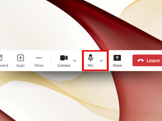 「Microsoft Teams」にマイクの音量インジケーター