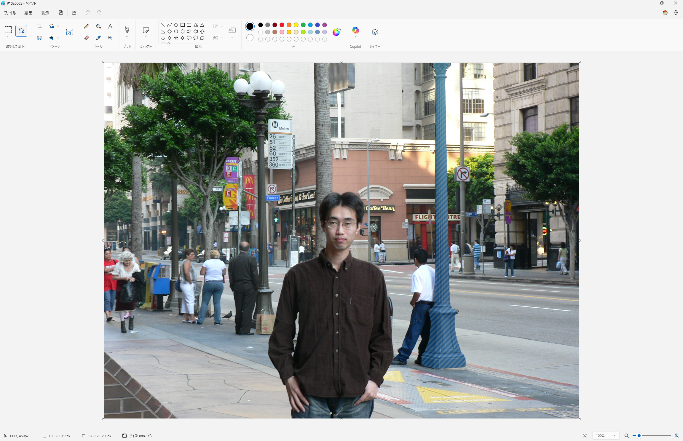 街灯も上から下まで判別されている