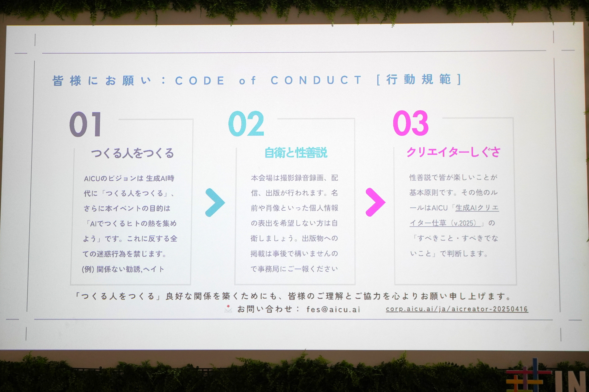 AICUが示す行動規範