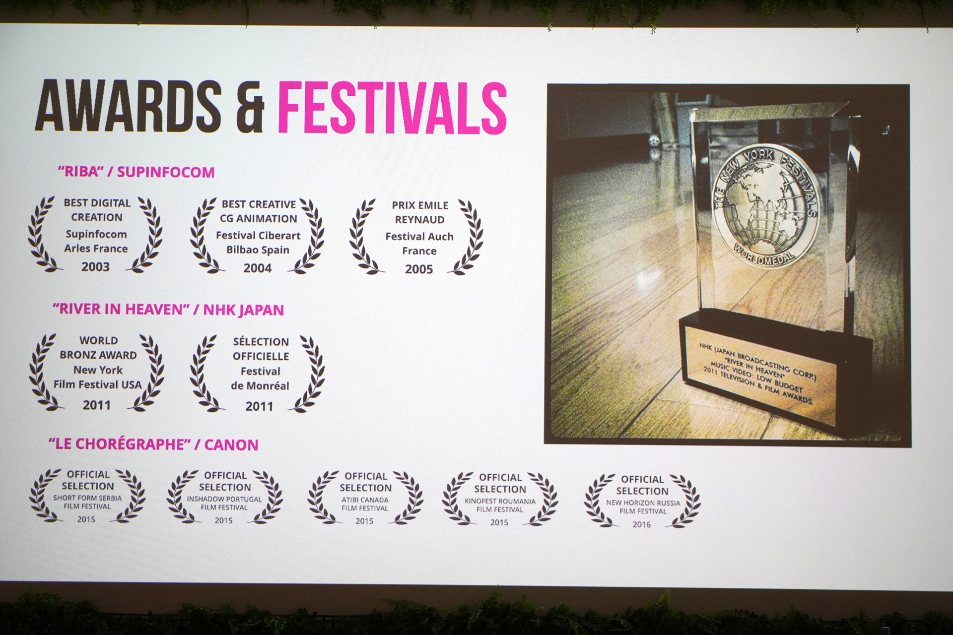 20年以上のキャリアがあり、さまざまな賞を受賞