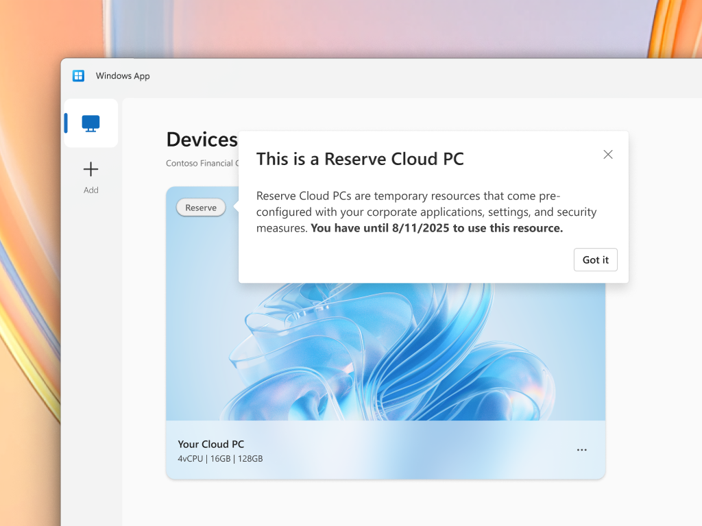 Microsoft、「Windows 365 Reserve」の限定パブリックプレビューを開始