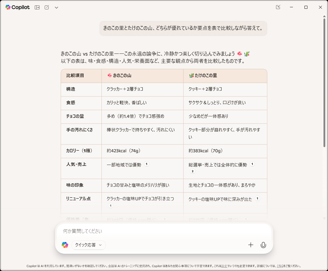 「クイック応答」の回答