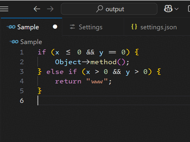 最新版のv1.4では合字（リガチャー）をサポート