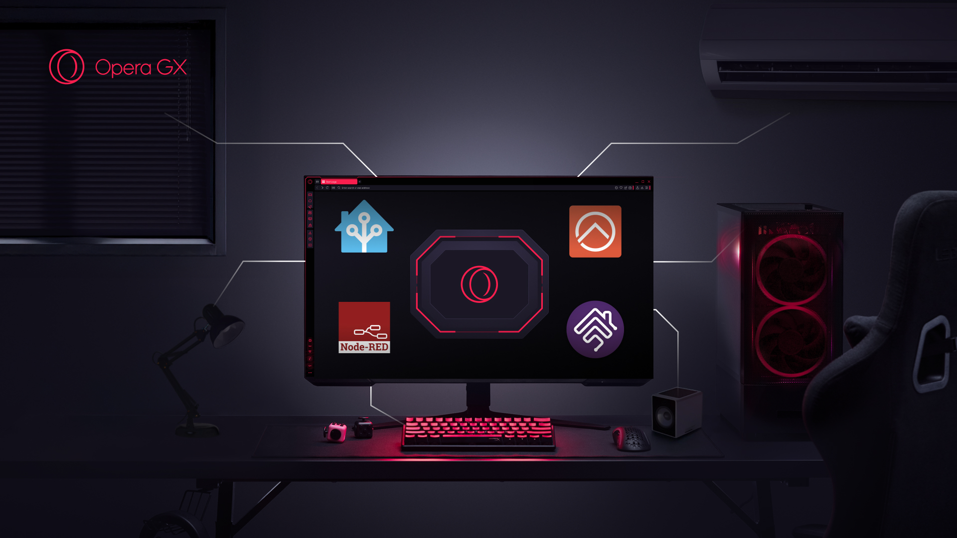 ゲーミング専用ブラウザー「Opera GX」がスマートホームデバイスとして接続できる