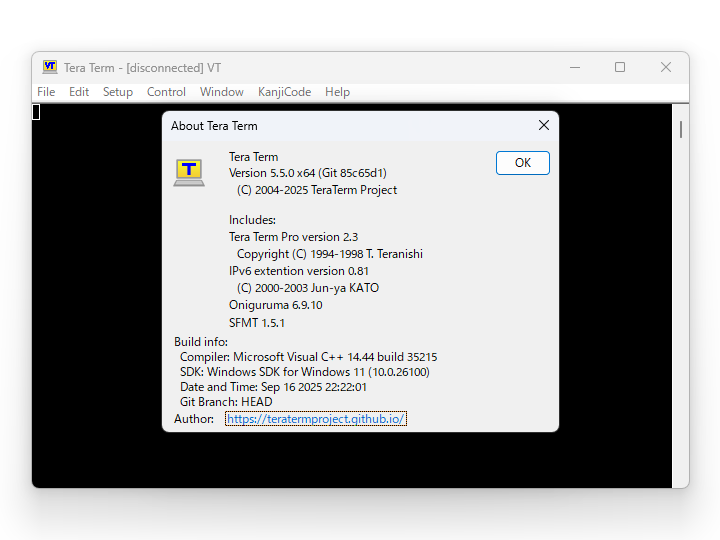 「Tera Term 5.5.0」がリリース