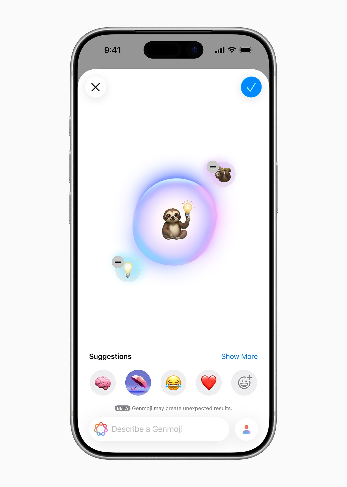 既存の絵文字を組み合わせて新しい絵文字を作れる