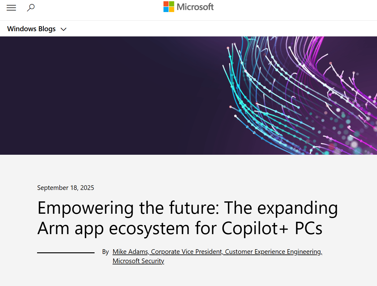 Microsoft、Windows 11 on Armにネイティブ対応のアプリが拡大中