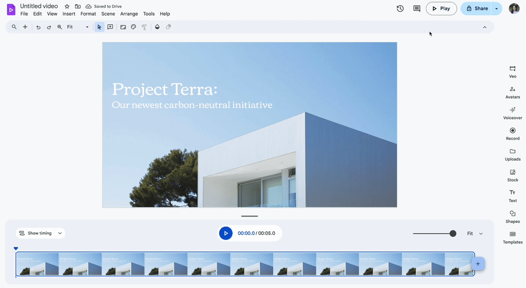 「Google Vids」でも「Nano Banana」による画像編集が可能