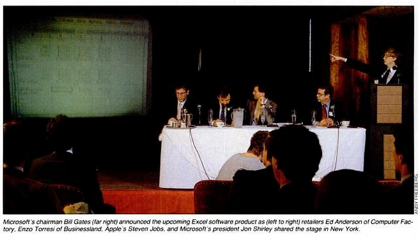 ビル・ゲイツ氏による「Excel」の発表