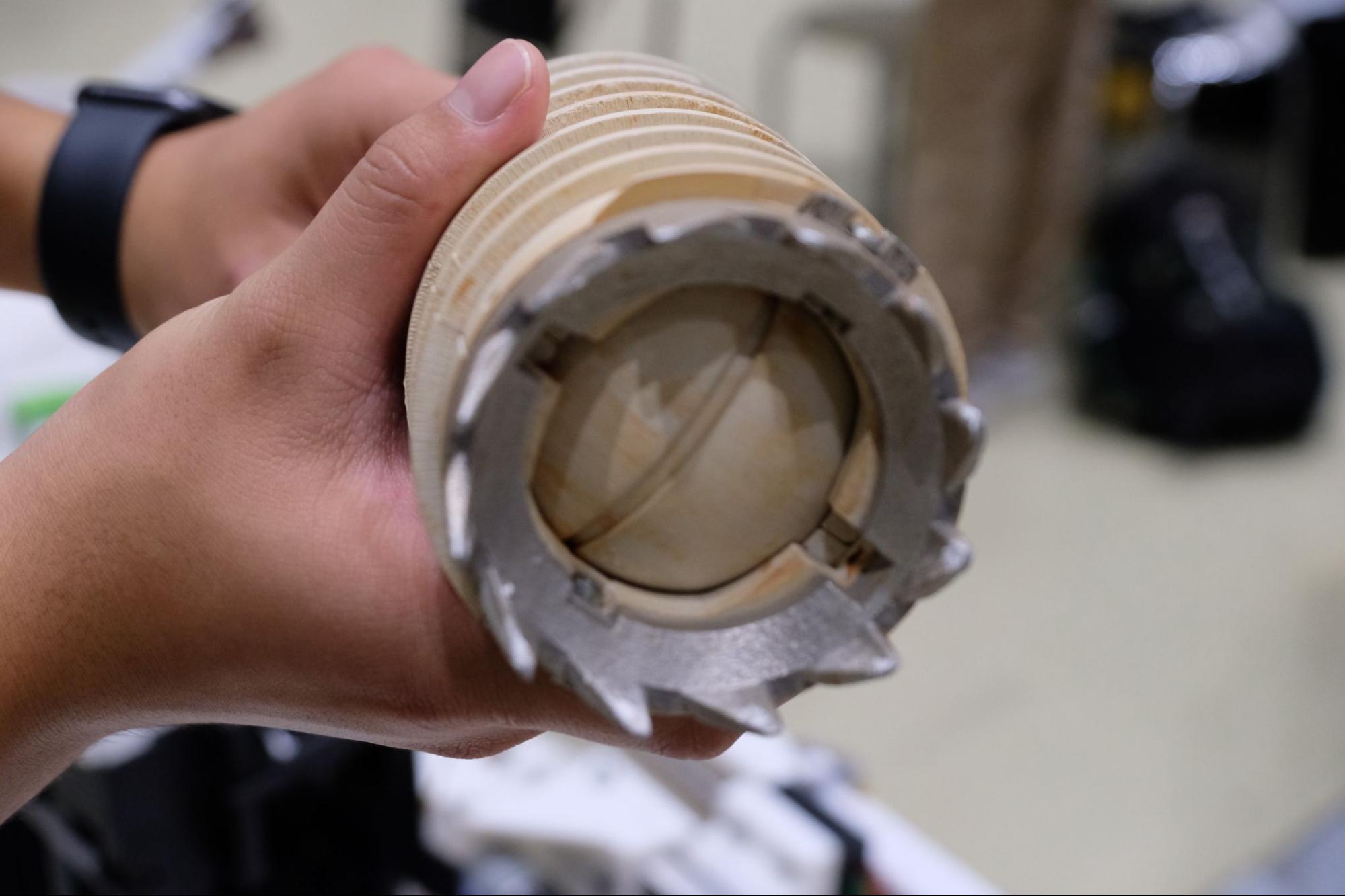 KARURAプロジェクトの土壌サンプル採取装置