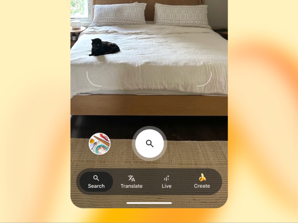 バナナをあしらった新しい画像作成（Create）コマンドで編集モードへ移行
