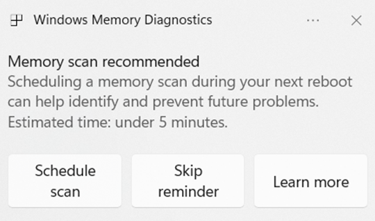 「プロアクティブメモリ診断」（Proactive Memory Diagnostics）