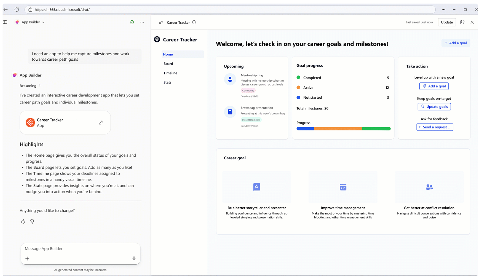「Copilot」との対話を通じてミニアプリを構築できるAIエージェント「App Builder」